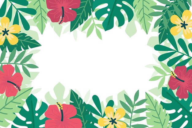 Style de fond de feuilles tropicales