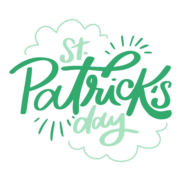 Style de lettrage pour st. patricks day