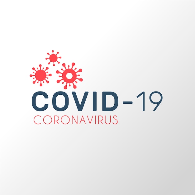 Style de logo de coronavirus