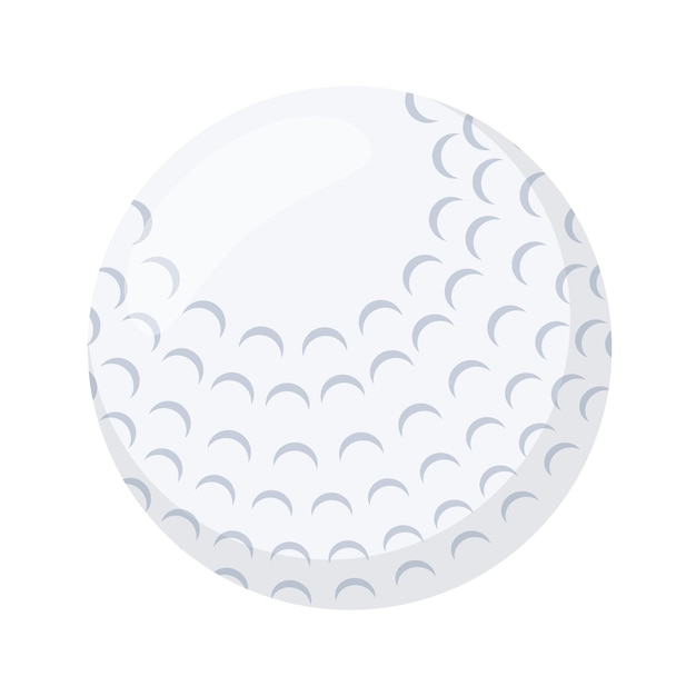 Vecteur gratuit style plat de balle de golf