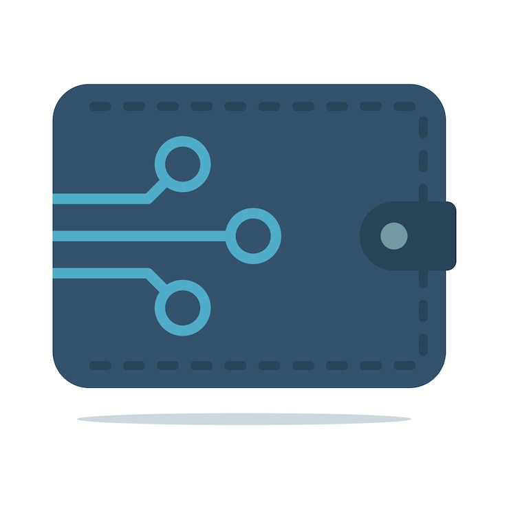 Vecteur gratuit le style plat du portefeuille e