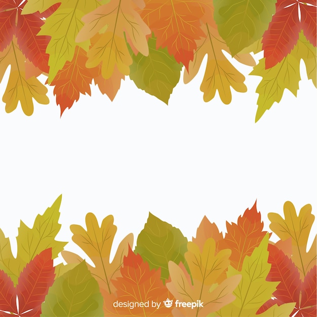 Vecteur gratuit style plat fond décoratif automne