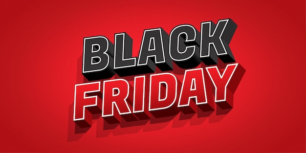 Style de texte Black Friday Effet de texte modifiable