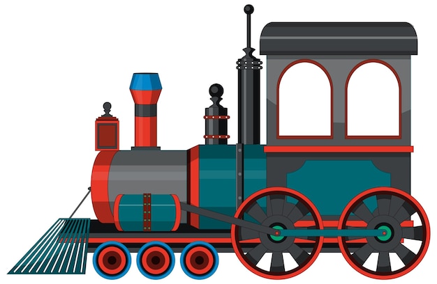 Style vintage de train de locomotive à vapeur