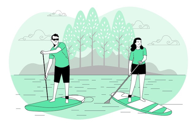 Sup concept illustration