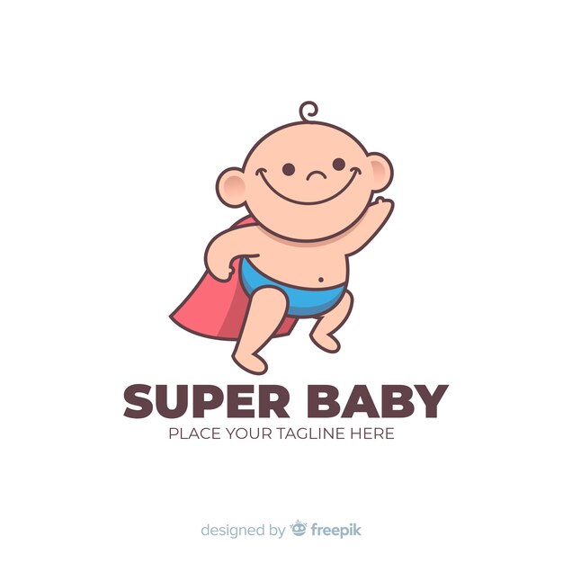 Super Bébé Logo | Vecteur Gratuite