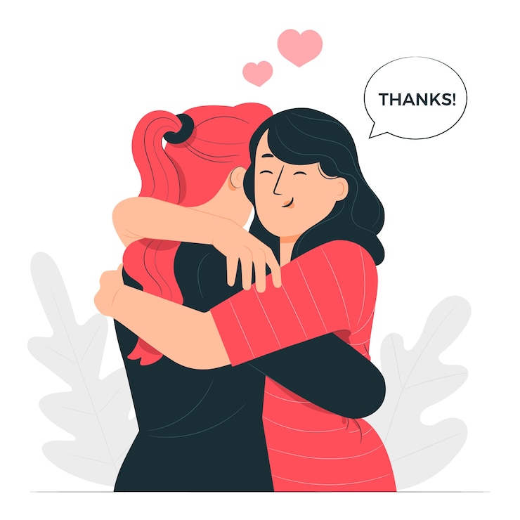 Vecteur gratuit super merci illustration concept