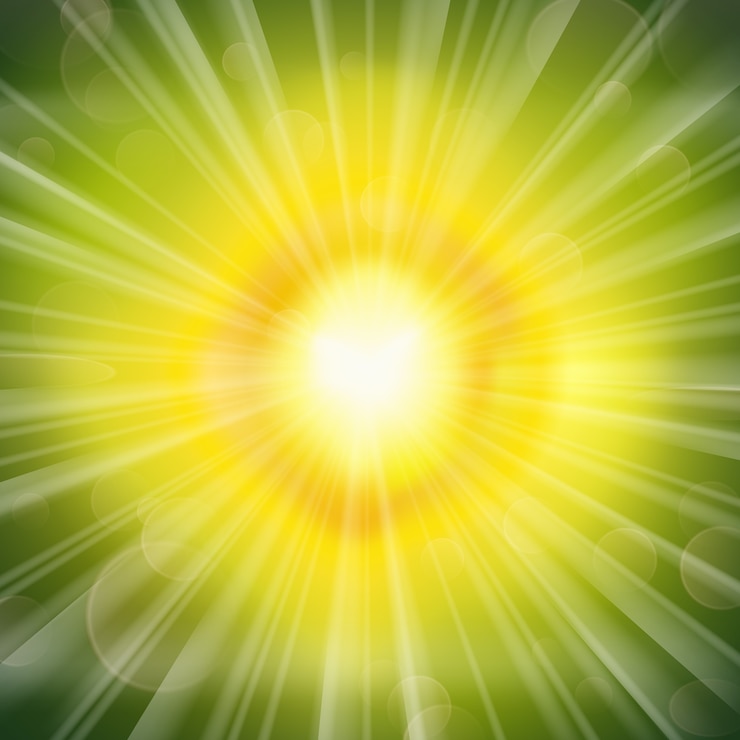 Vecteur gratuit superbe fond rayonnant de lueur verte
