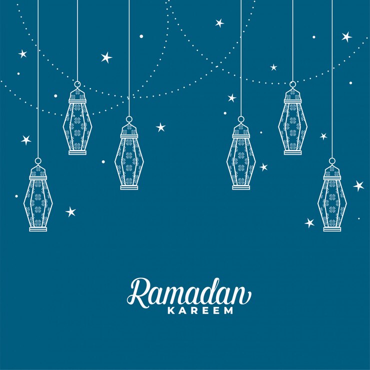 Vecteur gratuit suspension de ramadan kareem décoratif lanterne islamique