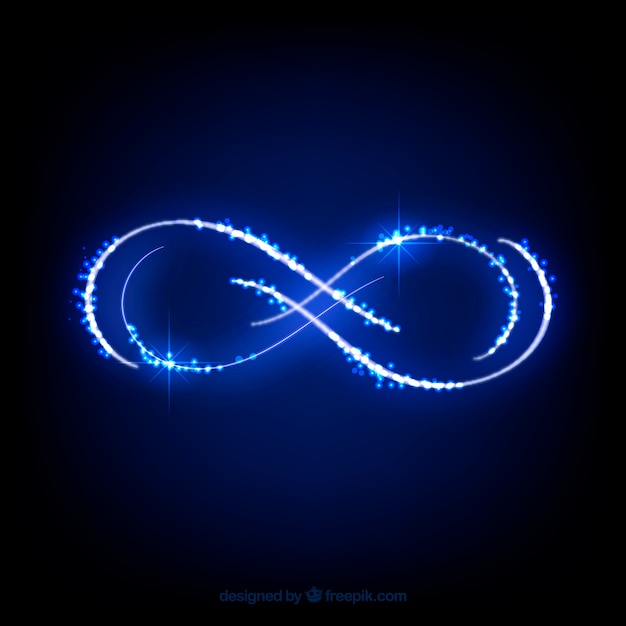 Symbole Infini Avec Effet Brillant