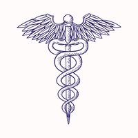 Symbole médical dessiné à la main