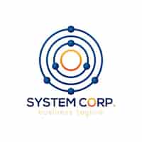 Vecteur gratuit system corporation logo