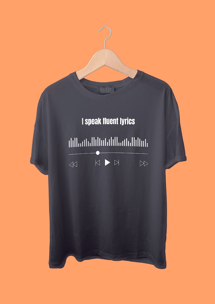 Vecteur gratuit t-shirt simple mélomane