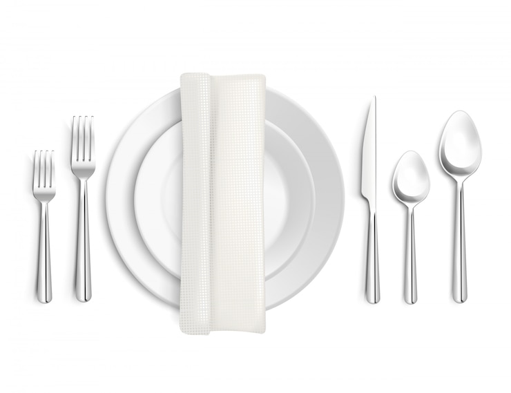 Vecteur gratuit table rendez-vous vue de dessus