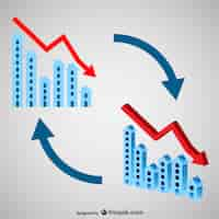 Vecteur gratuit tableau de l'immobilier d'entreprise