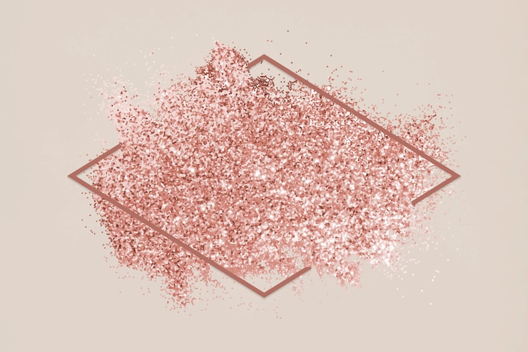 Vecteur gratuit tache paillettes rose
