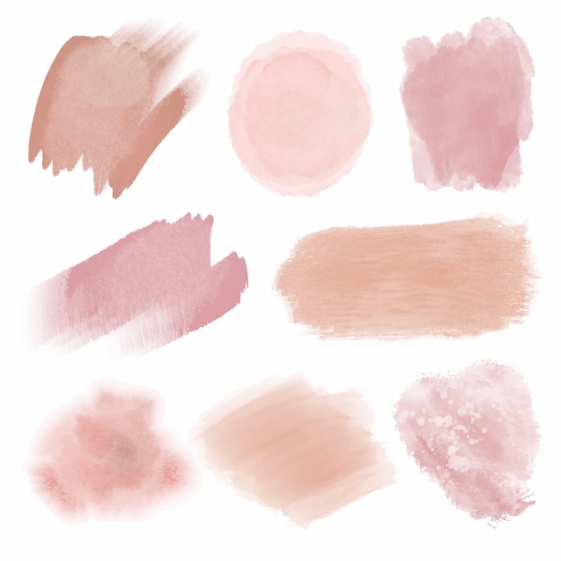 Taches d'aquarelle abstraite