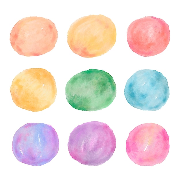 Taches et traits abstraits à l'aquarelle