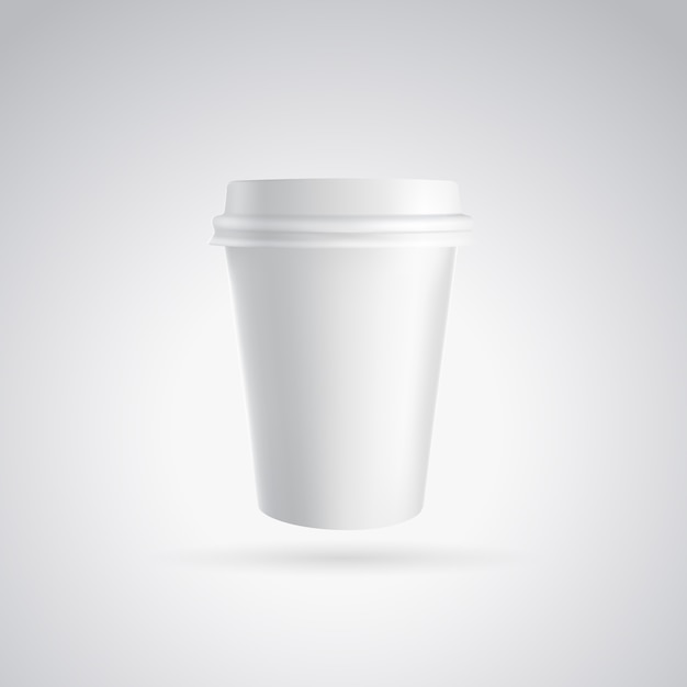 Vecteur gratuit tasse en papier à café.
