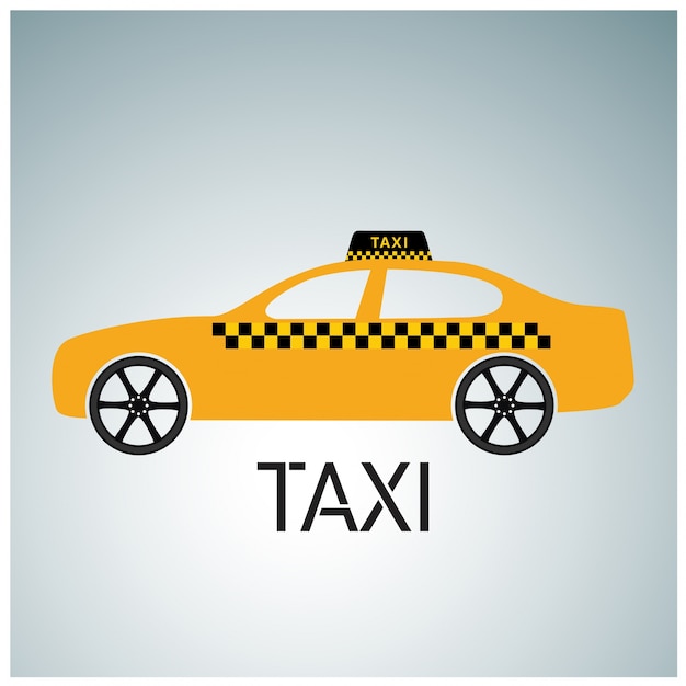 Vecteur gratuit taxi icon taxi service car taxi carré et fond blanc