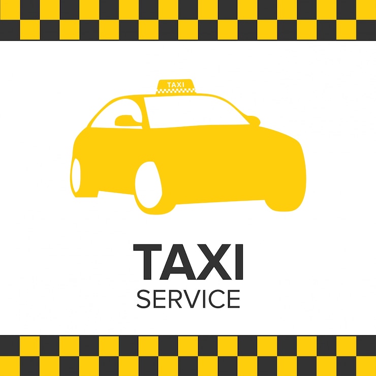 Vecteur gratuit taxi icon taxi service taxi car fond blanc