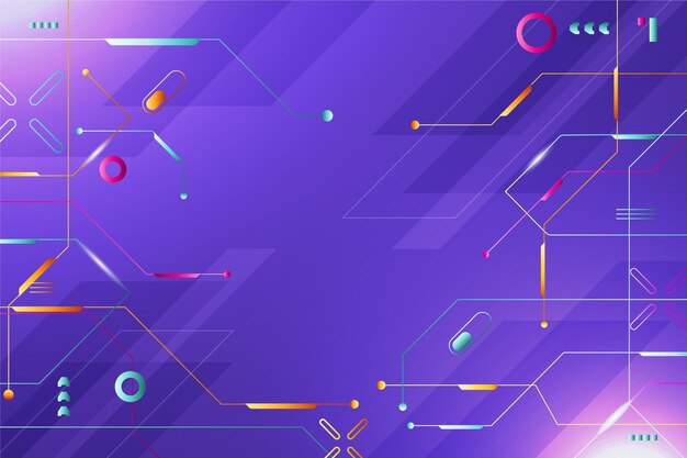 Technologie de dégradé et arrière-plan futuriste