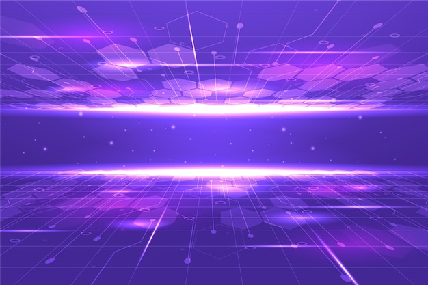 Technologie de dégradé et arrière-plan futuriste