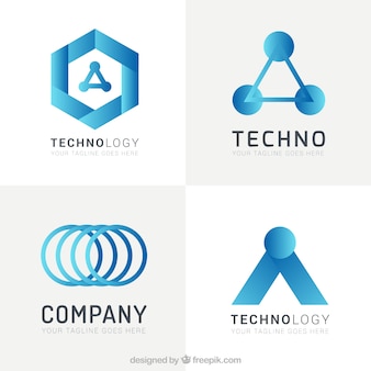 Technologie logo templates pack
