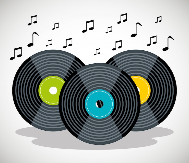Vecteur gratuit télécharger de la musique en ligne