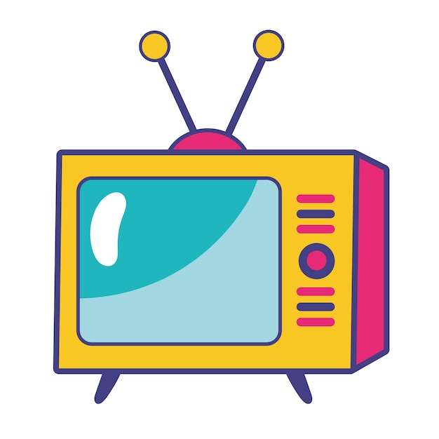 télévision de style pop art des années 90