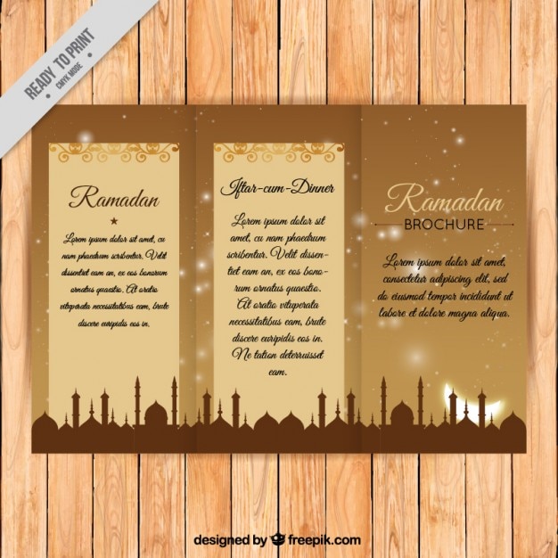 Template Trifold Ramadan