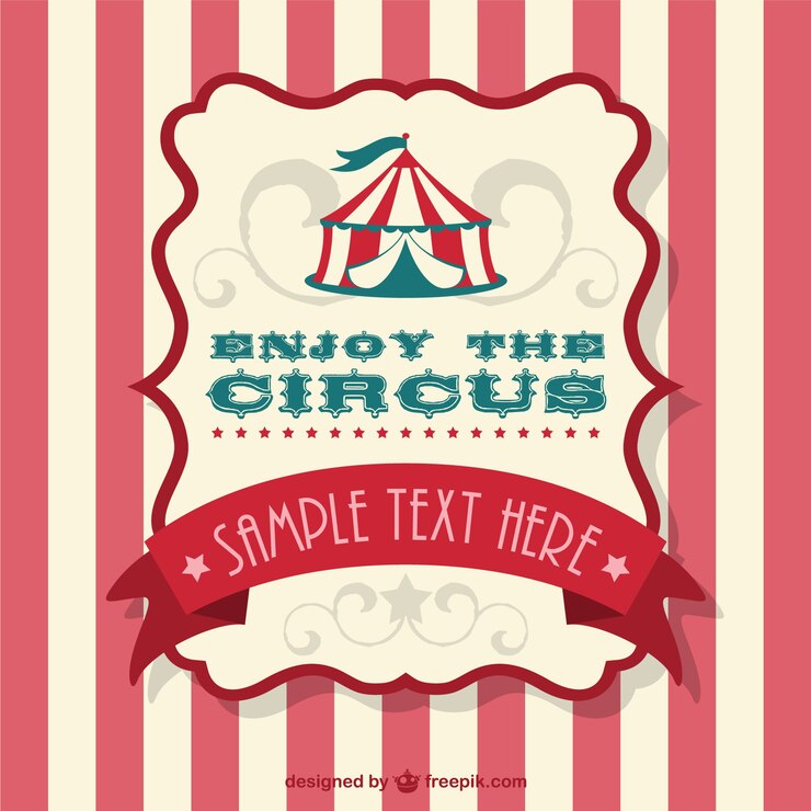 Vecteur gratuit tente vecteur de cirque illustration