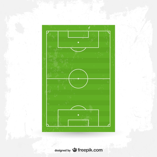 Le Terrain De Football De Graphiques Vectoriels Gratuits