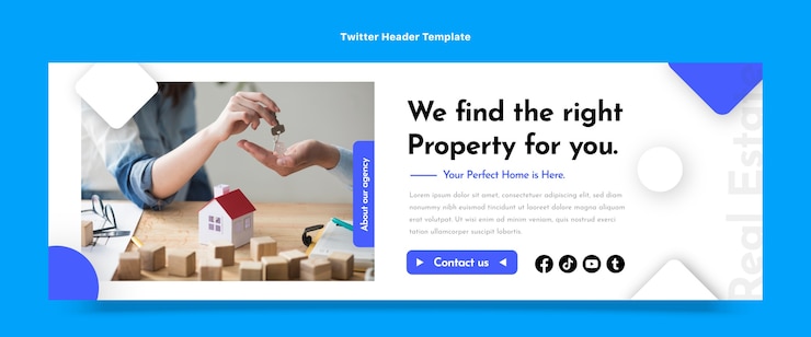 Vecteur gratuit en-tête de contraction de l'immobilier géométrique abstrait design plat