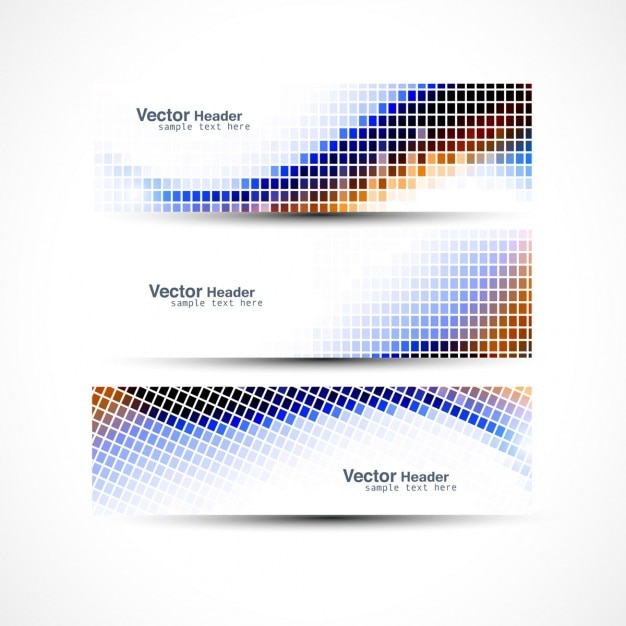 Vecteur gratuit têtes mosaïque colorée