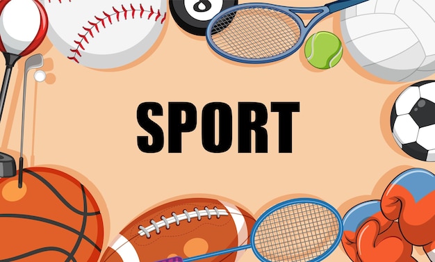 Texte de sport pour la conception de bannières ou d'affiches