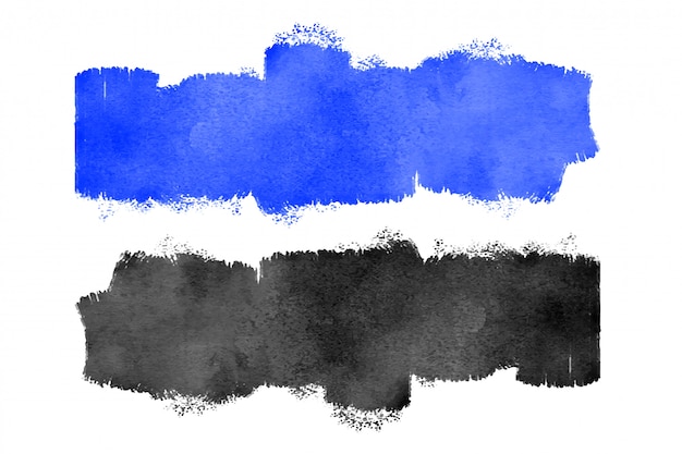 Vecteur gratuit texture aquarelle bleue et noire