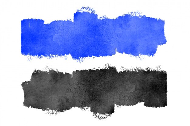 Texture aquarelle bleue et noire