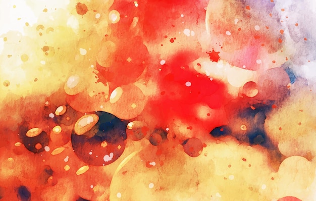 Texture Aquarelle Jaune Rouge