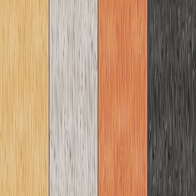 Texture du bois sur des planches. Modèles sans soudure verticaux. matériau, sans soudure, panneau en bois, fond et parquet, illustration vectorielle