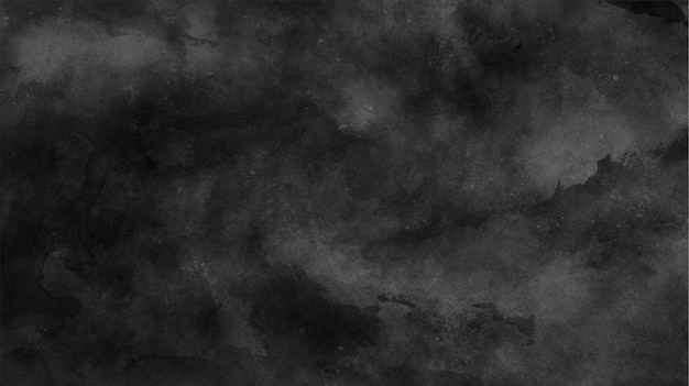 Texture d'encre noire brumeuse avec des coups de pinceau