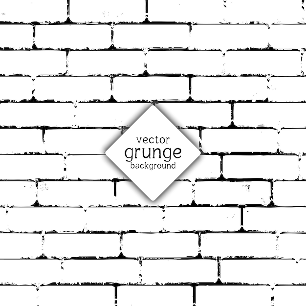 Vecteur gratuit texture de mur de brique de style grunge