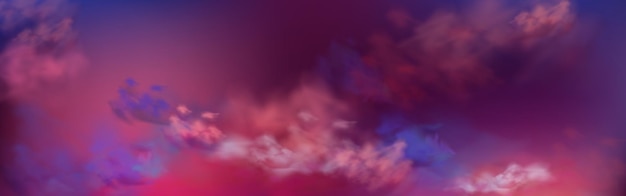 Vecteur gratuit texture de nuage réaliste de ciel violet foncé inquiétant