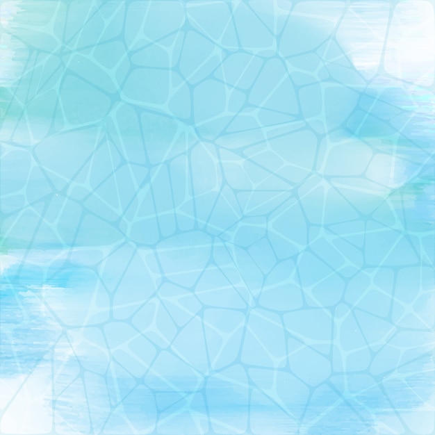Texture de piscine sur fond d'aquarelle