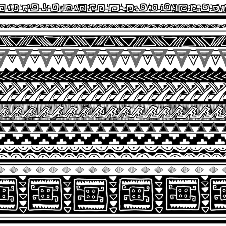 Vecteur gratuit texture tribale