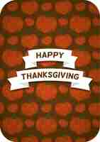 Vecteur gratuit thanksgiving carte citrouilles