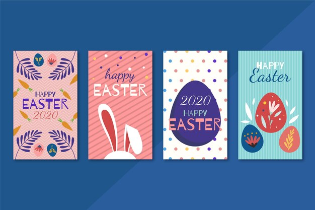 Thème de la collection de messages instagram du jour de Pâques