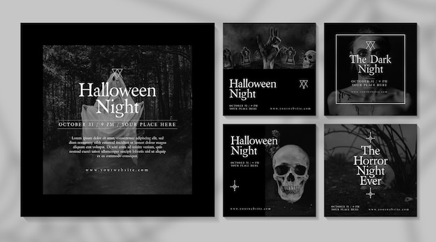 Thème des posts Instagram du festival d'Halloween