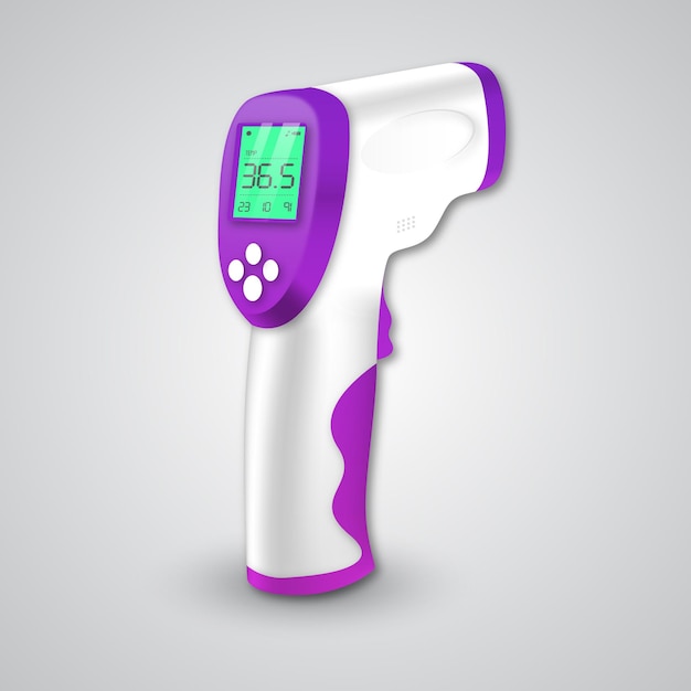 Thermomètre infrarouge sans contact réaliste