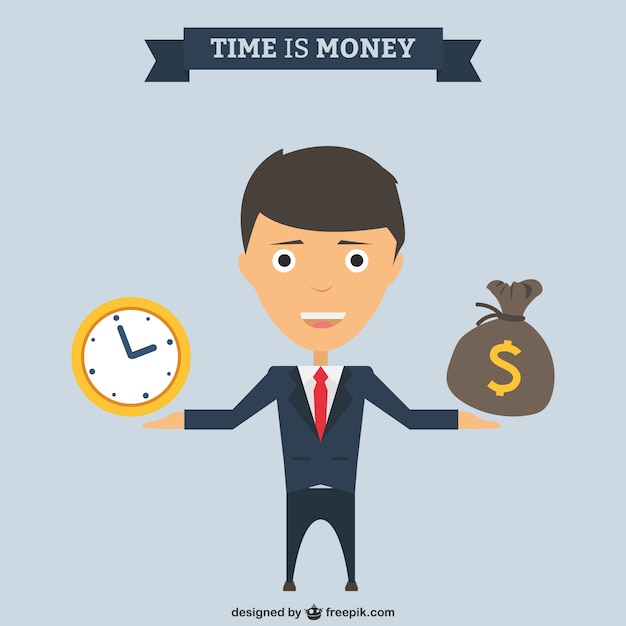 Time Is Money Vecteur Gratuite
